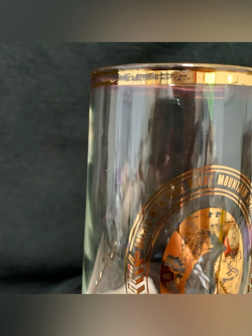 🔍 Vintage Coors Gold-Rim Beer Glasses – Set of 4